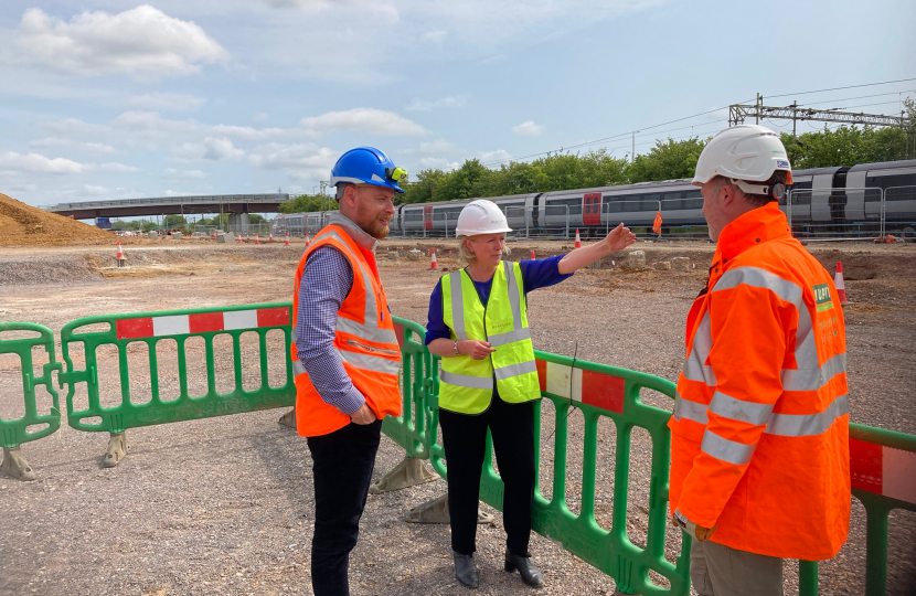 May 2023 Visit to see progress at new Railway station