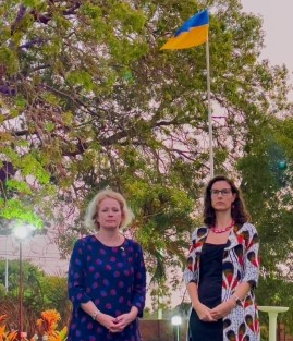 Vicky Ford with Harriet Thompson, the British High Commissioner for Ghana