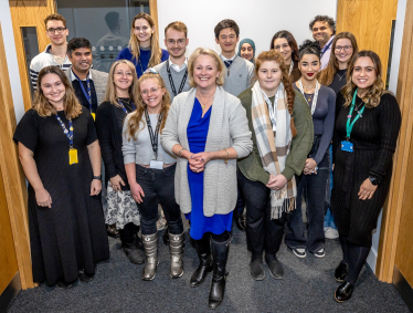 Vicky with Medical Students at ARU