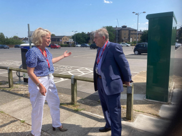 Elm Drive Car Park with Cllr Scott